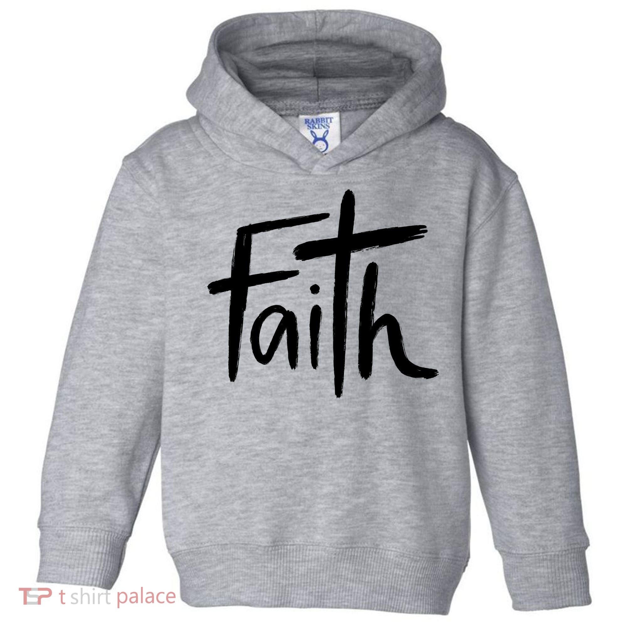 Faith Cross Christianity Toddler Hoodie