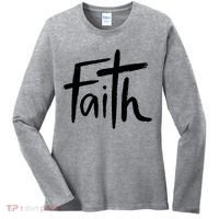 Faith Cross Christianity Women's Long Sleeve Shirt thumb 0