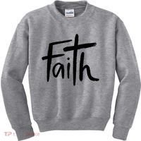 Faith Cross Christianity Kids Sweatshirt thumb 0