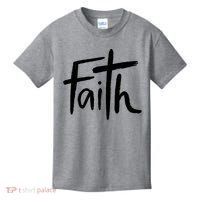 Faith Cross Christianity Kids T-Shirt thumb 0