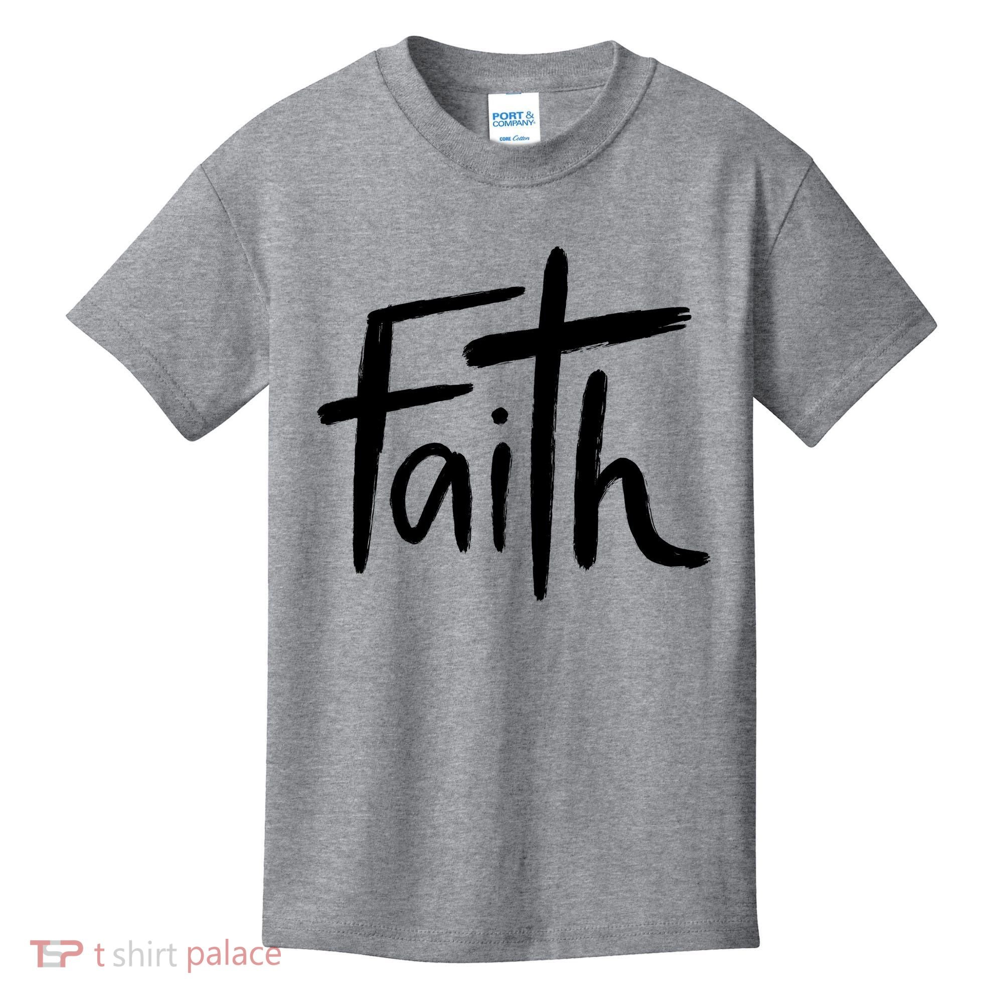 Faith Cross Christianity Kids T-Shirt