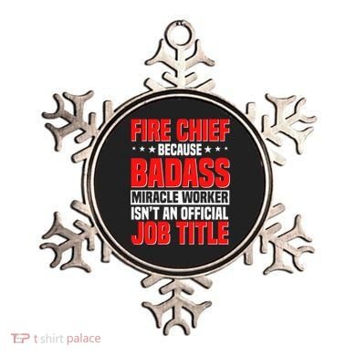 Fire Chief Comding Officer Badass Fire Firefighter Gift Ornament