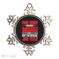 Fire Chief Comding Officer Badass Fire Firefighter Gift Ornament thumb 0