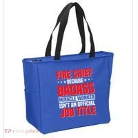 Fire Chief Comding Officer Badass Fire Firefighter Gift Tote Bag thumb 2