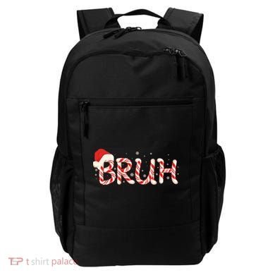 Funny Christmas Candy Cane Bruh Backpack