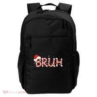 Funny Christmas Candy Cane Bruh Backpack thumb 0