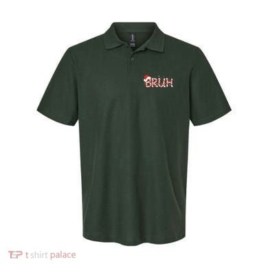 Funny Christmas Candy Cane Bruh Polo