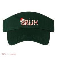 Funny Christmas Candy Cane Bruh Visor thumb 0