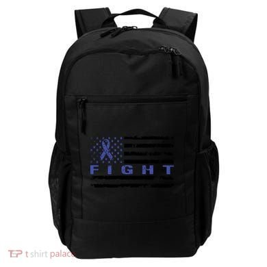 Fight Colon Cancer Awareness T Backpack