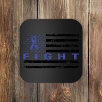 Fight Colon Cancer Awareness T Coaster thumb 0