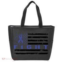 Fight Colon Cancer Awareness T Tote Bag thumb 0