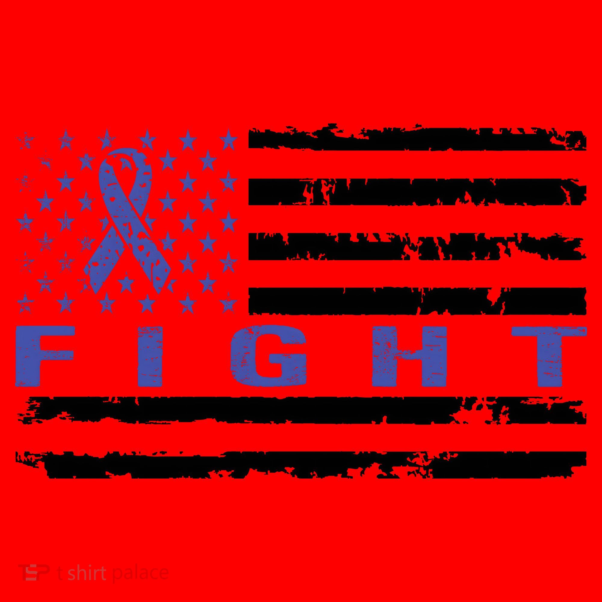 Fight Colon Cancer Awareness T Santa Hat
