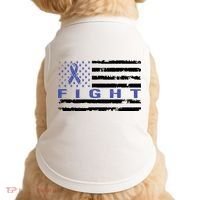 Fight Colon Cancer Awareness T Doggie Tank thumb 0