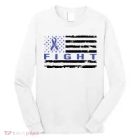 Fight Colon Cancer Awareness T Long Sleeve Shirt thumb 0