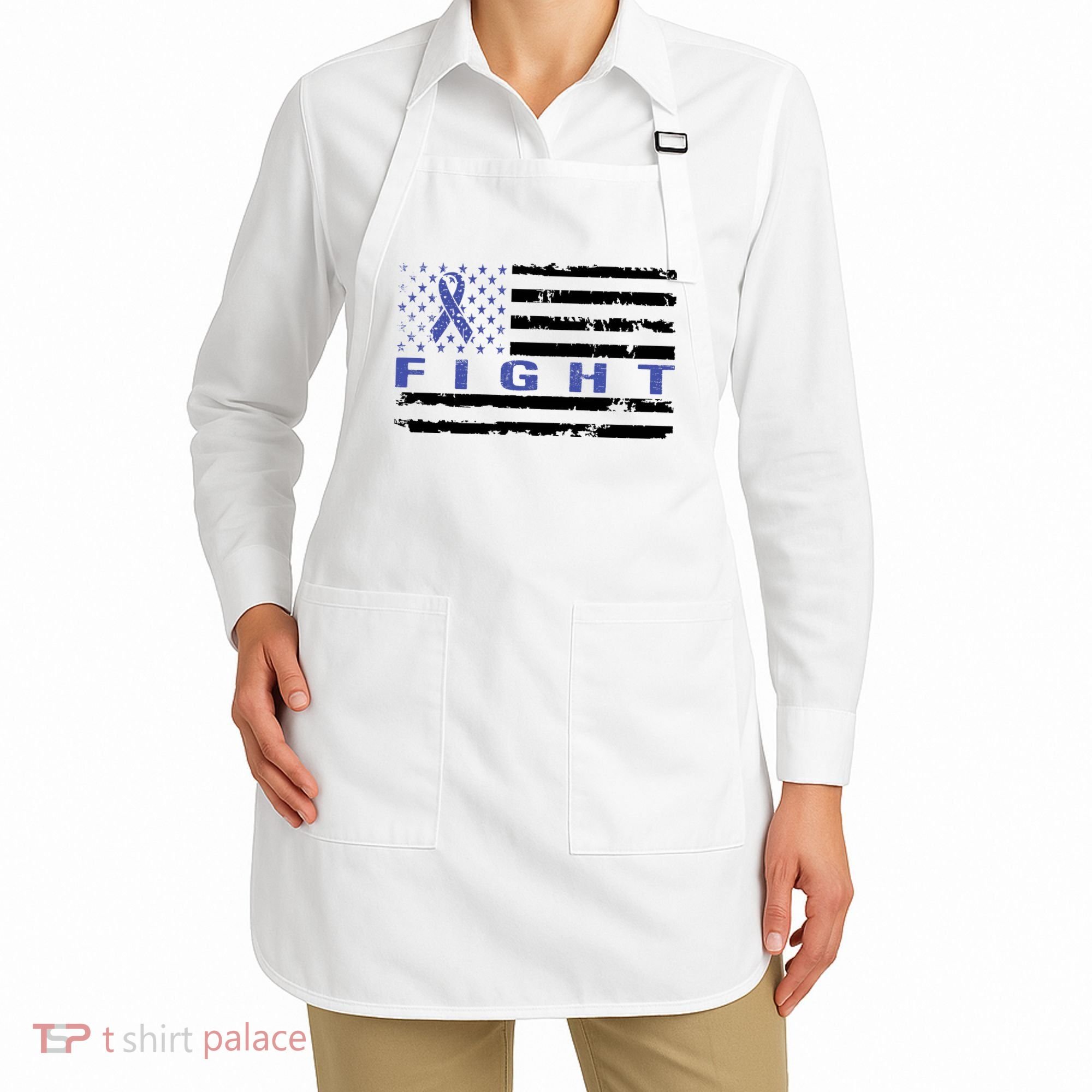 Fight Colon Cancer Awareness T Apron