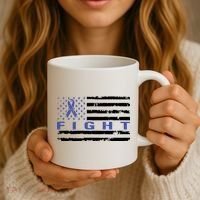 Fight Colon Cancer Awareness T Coffee Mug thumb 3