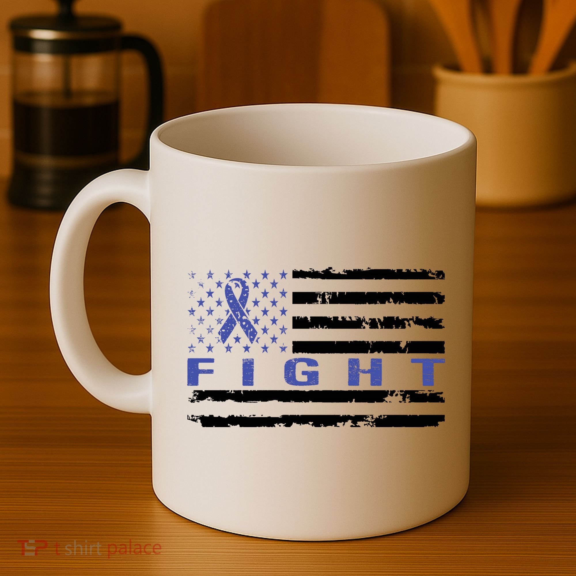 Fight Colon Cancer Awareness T Coffee Mug