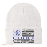 Fight Colon Cancer Awareness T Beanie thumb 0