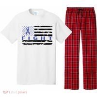 Fight Colon Cancer Awareness T Pajama Set thumb 0