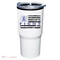 Fight Colon Cancer Awareness T Tumbler thumb 0