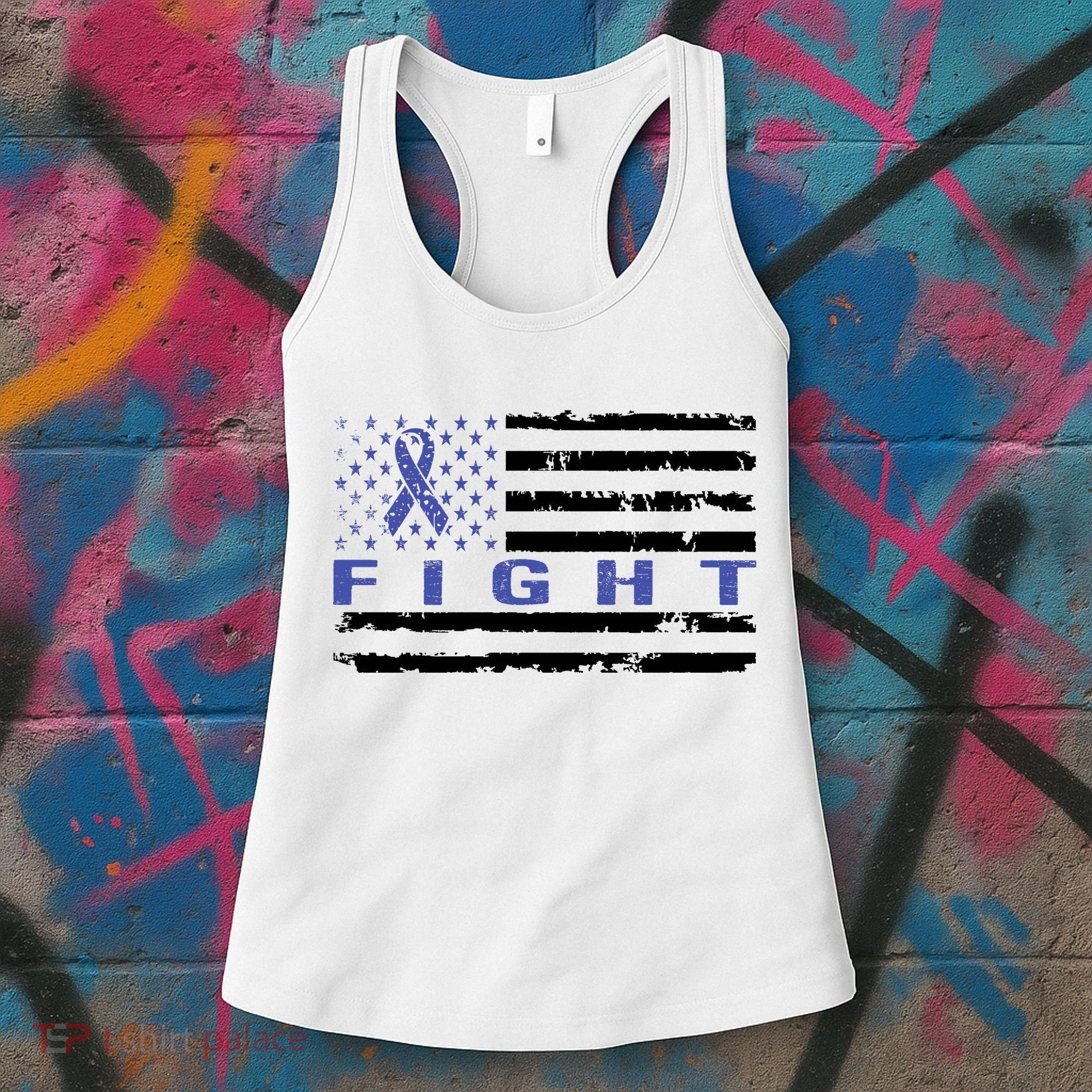 Fight Colon Cancer Awareness T Women's Tank Top