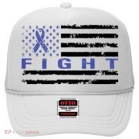 Fight Colon Cancer Awareness T Hat thumb 0
