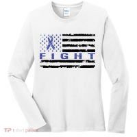 Fight Colon Cancer Awareness T Women's Long Sleeve Shirt thumb 0