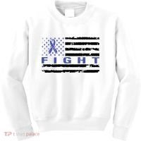 Fight Colon Cancer Awareness T Kids Sweatshirt thumb 0