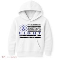 Fight Colon Cancer Awareness T Kids Hoodie thumb 0