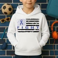 Fight Colon Cancer Awareness T Kids Hoodie thumb 2