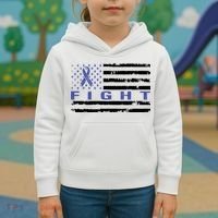Fight Colon Cancer Awareness T Kids Hoodie thumb 3