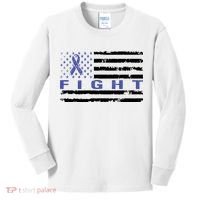 Fight Colon Cancer Awareness T Kids Long Sleeve Shirt thumb 0
