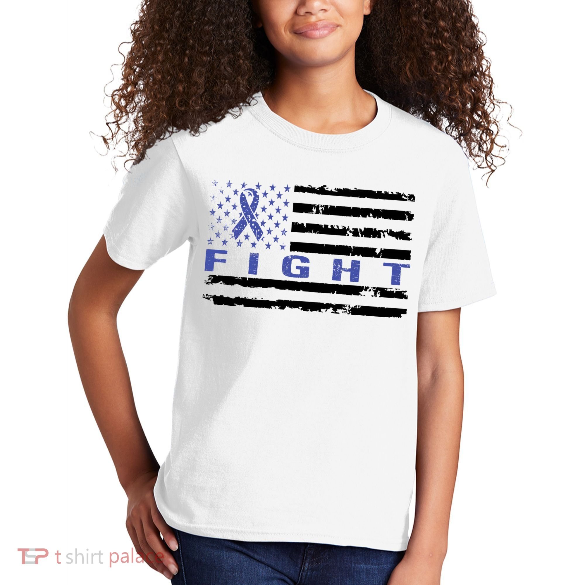 Fight Colon Cancer Awareness T Kids T-Shirt