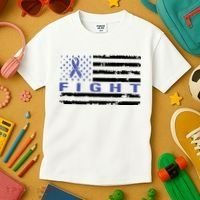 Fight Colon Cancer Awareness T Kids T-Shirt thumb 3