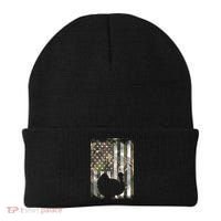 Funny Cute Camo US America Flag Turkey Day Hunting Thanksgiving Beanie thumb 0
