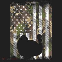 Funny Cute Camo US America Flag Turkey Day Hunting Thanksgiving Tumbler thumb 3