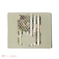 Funny Cute Camo US America Flag Turkey Day Hunting Thanksgiving Mousepad thumb 0