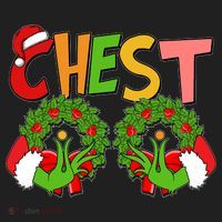 Funny Christmas Chest Matching Couple Women's Sweatshirt thumb 2