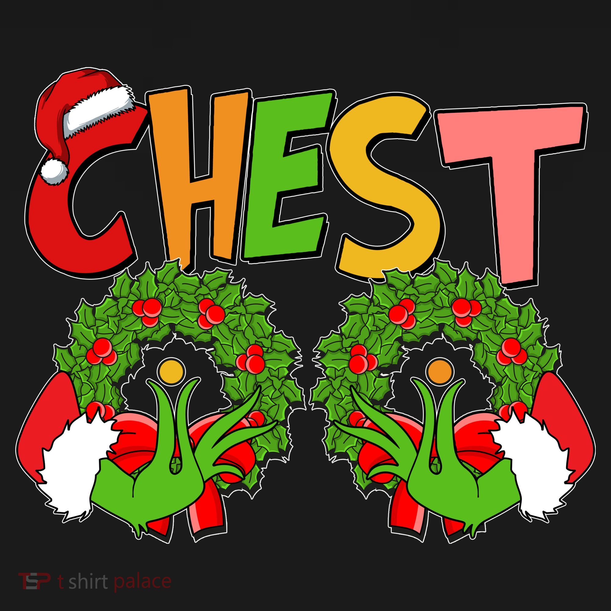 Funny Christmas Chest Matching Couple Backpack