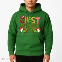 Funny Christmas Chest Matching Couple Hoodie thumb 2
