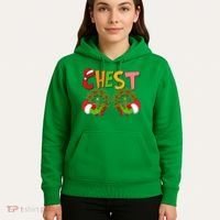 Funny Christmas Chest Matching Couple Hoodie thumb 5