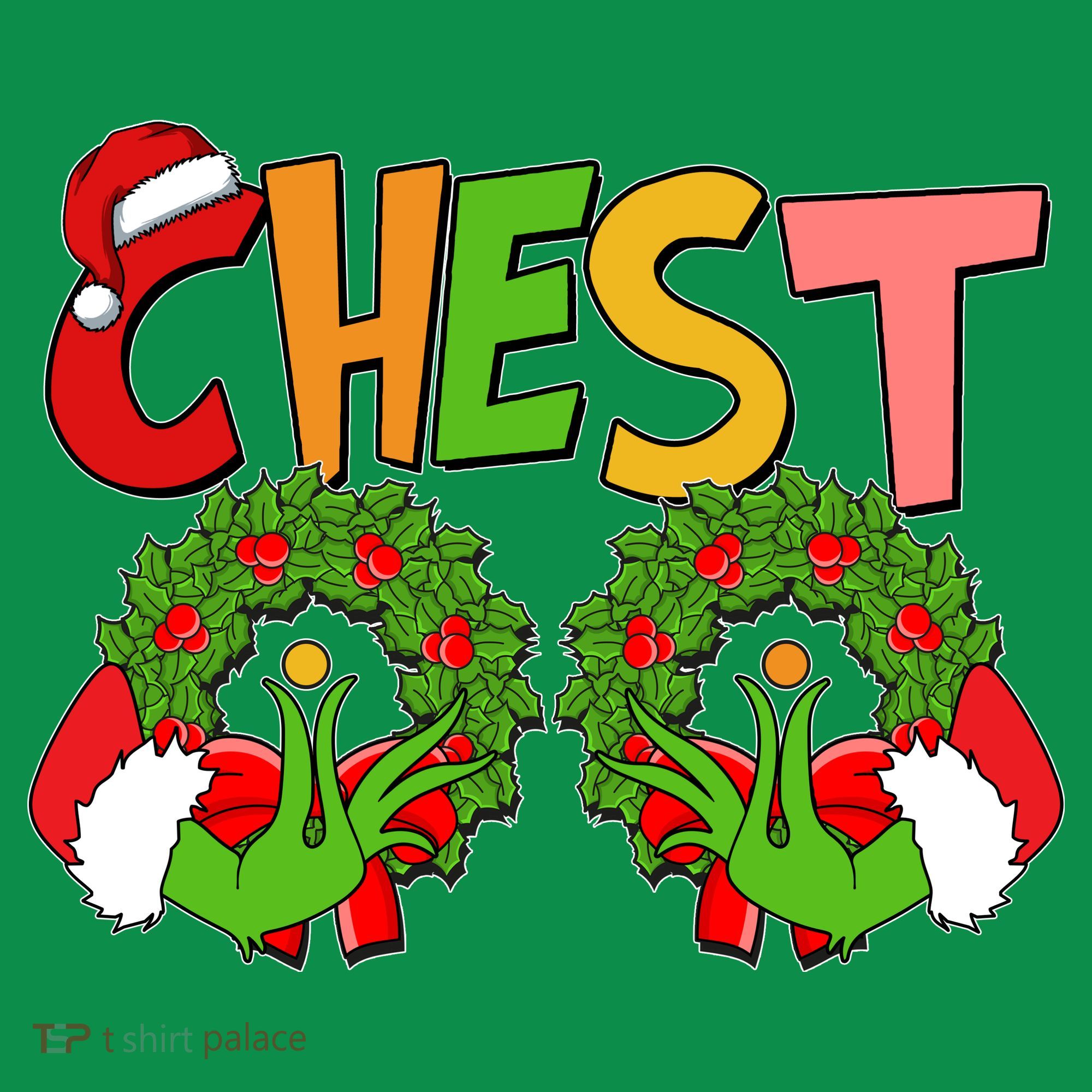 Funny Christmas Chest Matching Couple Long Sleeve Shirt