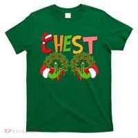 Funny Christmas Chest Matching Couple T-Shirt thumb 0