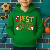 Funny Christmas Chest Matching Couple Kids Hoodie thumb 2