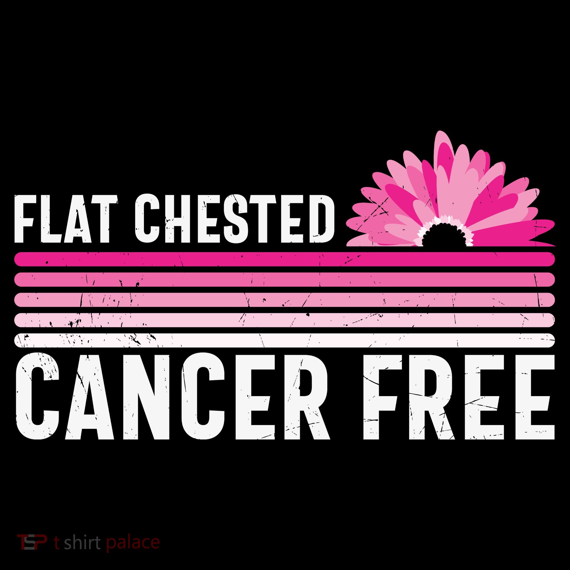 Flat Chested Cancer Free Sunflower Breast Cancer Coffee Mug