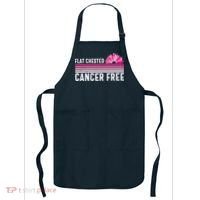 Flat Chested Cancer Free Sunflower Breast Cancer Apron thumb 0