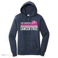 Flat Chested Cancer Free Sunflower Breast Cancer Women's Hoodie thumb 0