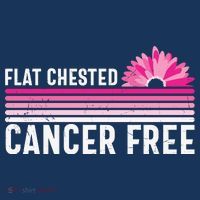 Flat Chested Cancer Free Sunflower Breast Cancer Women's Hoodie thumb 2