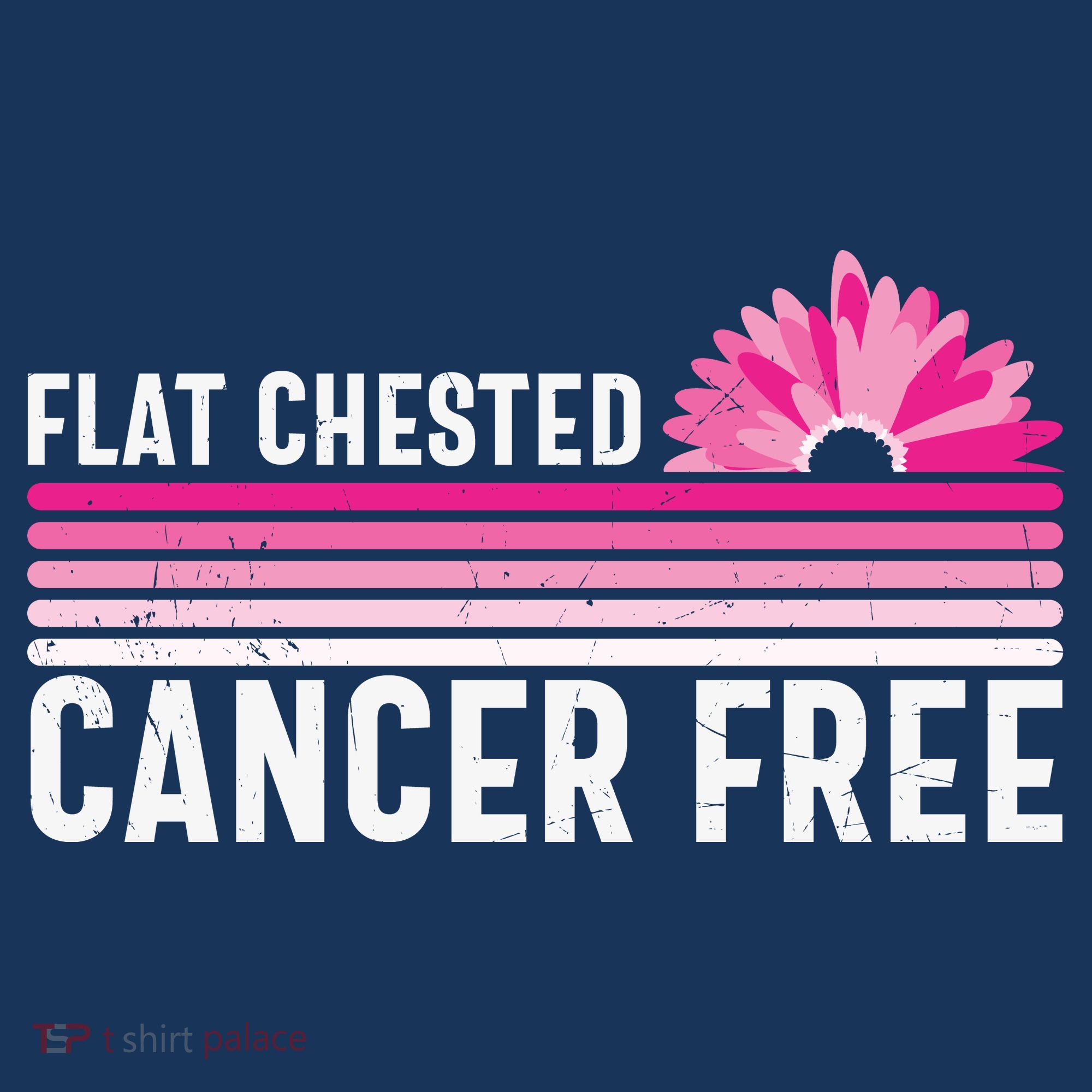 Flat Chested Cancer Free Sunflower Breast Cancer Women's Tank Top