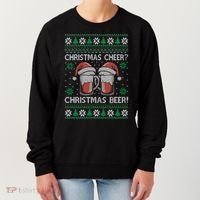 Funny Christmas Cheer Christmas Beer Ugly Sweater Women's Sweatshirt thumb 0